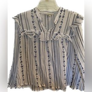 Lucky brand women's floral blouse